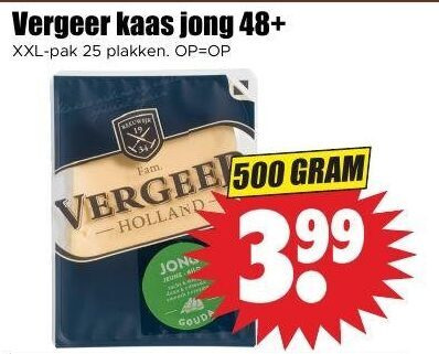 Vergeer   kaas folder aanbieding bij  Dirk - details