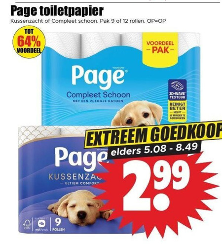 Page   toiletpapier folder aanbieding bij  Dirk - details