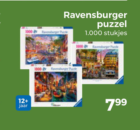 ravensburger legpuzzel 1000 puzzel stukjes 12 jaar folder aanbieding bij Trekpleister Ravensburger legpuzzel folder aanbieding bij Trekpleister - details