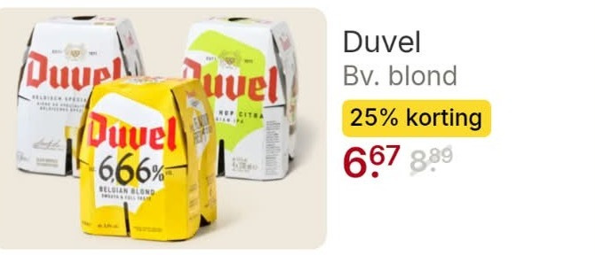 duvel speciaalbieren 25 blond folder aanbieding bij Picnic Duvel speciaalbier folder aanbieding bij Picnic - details