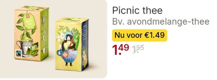 Picnic   thee folder aanbieding bij  Picnic - details