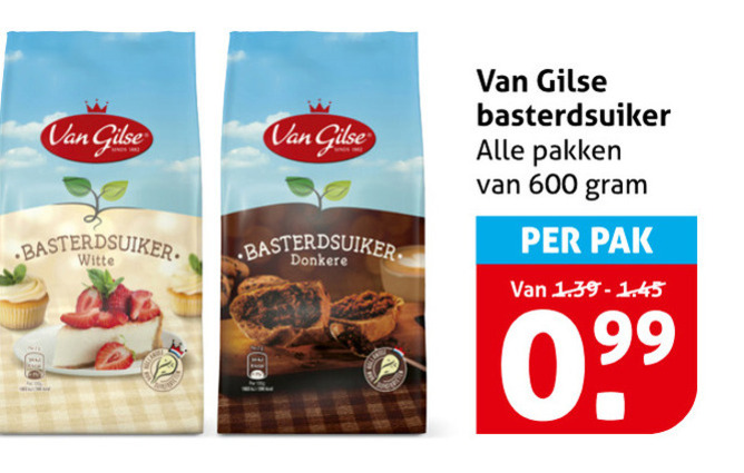 Van Gilse   basterdsuiker folder aanbieding bij  Hoogvliet - details