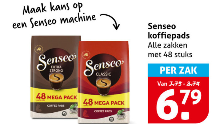 douwe egberts senseo koffiepads 9 48 kans machine strong mega pack coffee pads classic zakken stuks zak folder aanbieding bij Hoogvliet Douwe Egberts Senseo koffiepad folder aanbieding bij Hoogvliet - details
