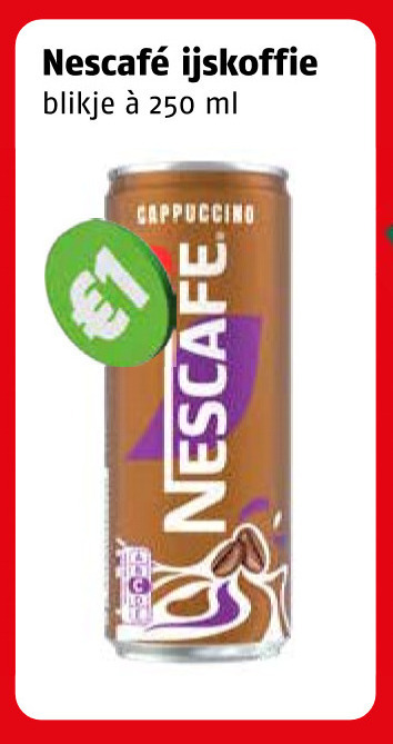 nescafe ijskoffie 1 250 cappuccino blikje ml folder aanbieding bij Poiesz Nescafe ijskoffie folder aanbieding bij Poiesz - details
