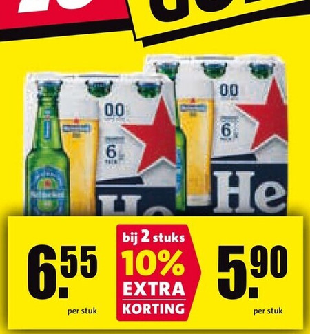 heineken alcoholvrij bier 2 6 10 00 stuks stuk folder aanbieding bij Nettorama Heineken alcoholvrij bier folder aanbieding bij Nettorama - details