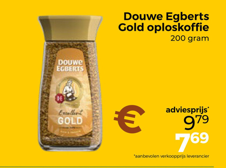 douwe egberts oploskoffie 200 excellent gold folder aanbieding bij Trekpleister Douwe Egberts oploskoffie folder aanbieding bij Trekpleister - details