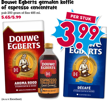 Douwe Egberts   koffie, koffieconcentraat folder aanbieding bij  Boons&nbsp;Markt - details