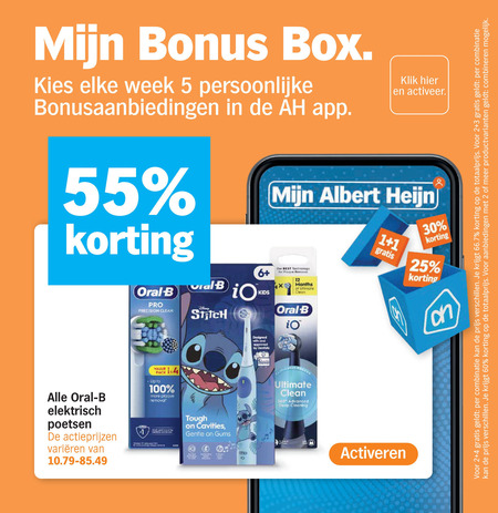 Oral-B   electrische tandenborstel folder aanbieding bij  Albert&nbsp;Heijn - details