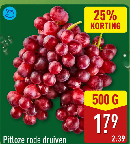 druiven 25 500 pitloze rode folder aanbieding bij Aldi