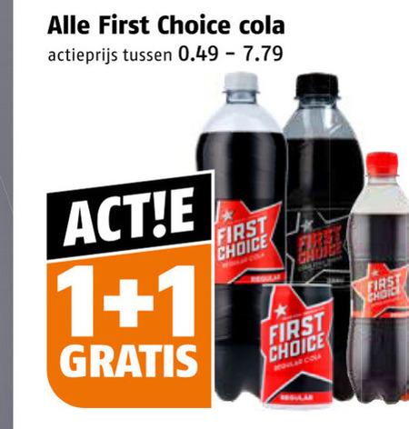 first choice cola 1 actieprijs regular folder aanbieding bij Poiesz First Choice cola folder aanbieding bij Poiesz - details
