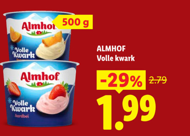 Almhof   kwark folder aanbieding bij  Lidl - details