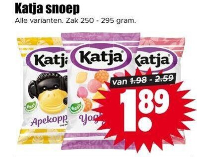 Katja   snoep folder aanbieding bij  Dirk - details
