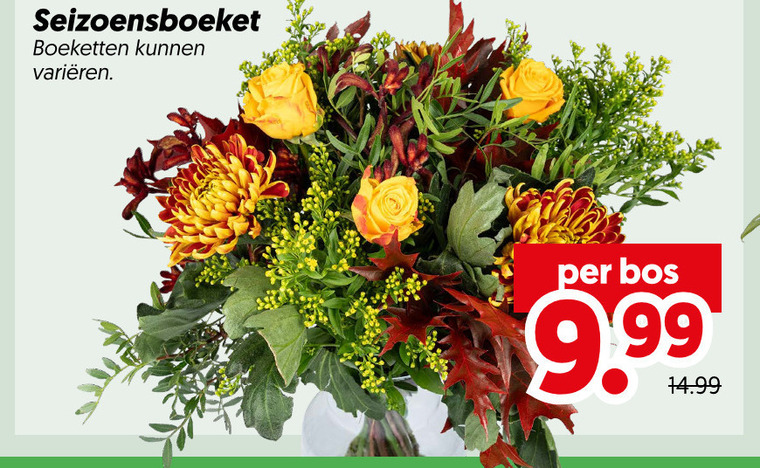 boeket boeketten varieeren bos folder aanbieding bij Dekamarkt