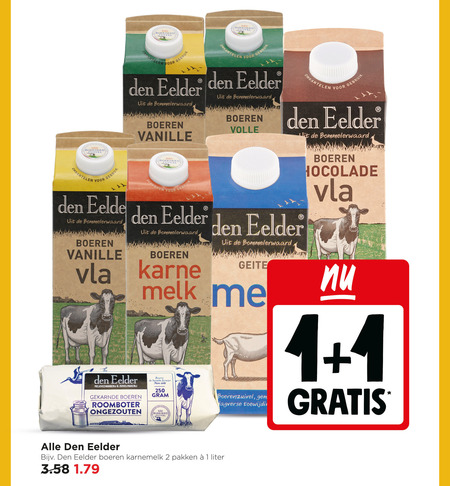 Den Eelder   vla, melk folder aanbieding bij  Jumbo - details