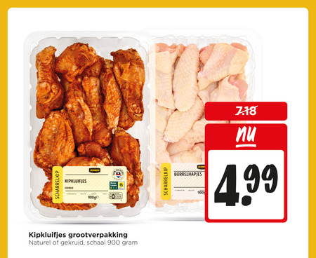 kipkluifjes scharrelkip gekruid jumbo gebruiken gewicht beter leven nutri score grootverpakking naturel schaal borrelhapjes folder aanbieding bij Jumbo
