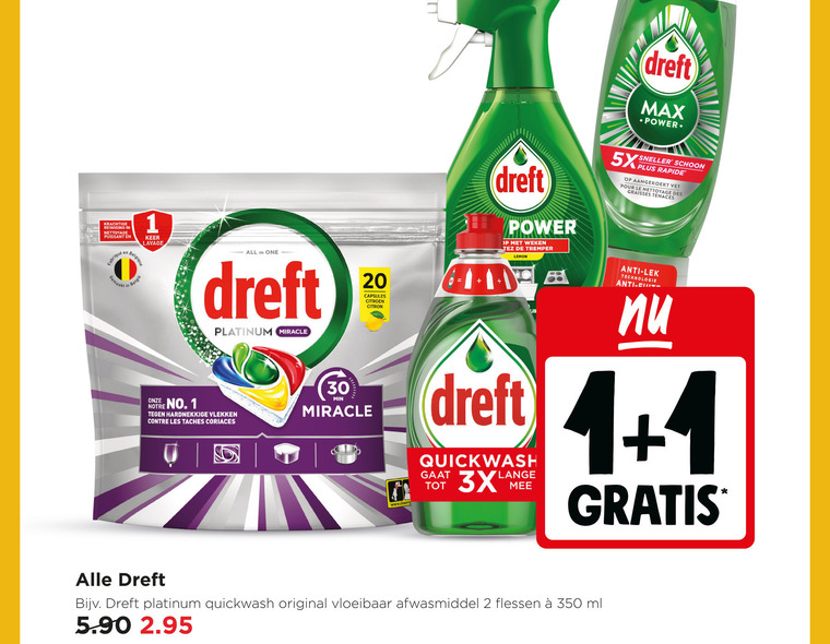 Dreft   vaatwasmiddel, afwasmiddel folder aanbieding bij  Jumbo - details