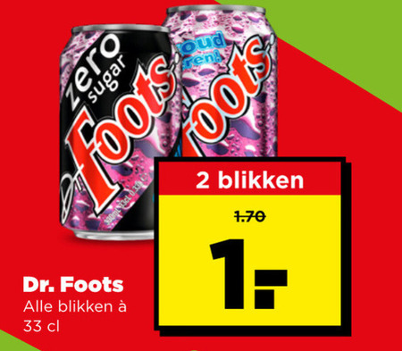 dr foots cola 2 33 oud sugar dr. blikken folder aanbieding bij Plus Dr Foots cola folder aanbieding bij Plus - details