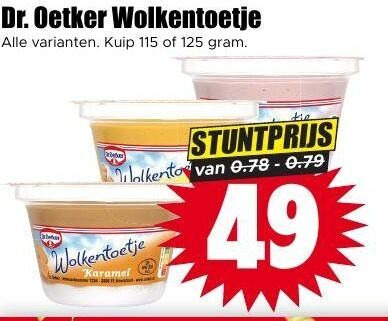 dr oetker toetje dr. wolkentoetje kuip karamel folder aanbieding bij Dirk Dr Oetker toetje folder aanbieding bij Dirk - details