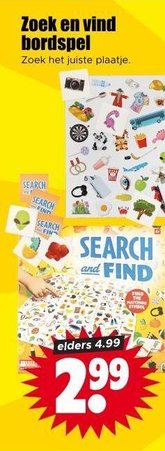 kinderspelletjes zoek bordspel plaatje and elders folder aanbieding bij Dirk
