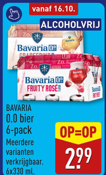 Bavaria   alcoholvrij bier folder aanbieding bij  Aldi - details