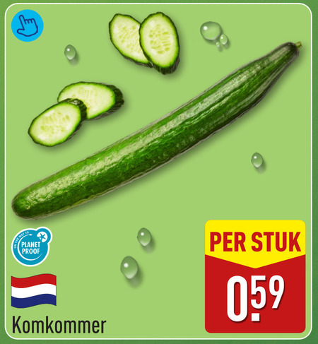 komkommer planet proof stuk folder aanbieding bij Aldi