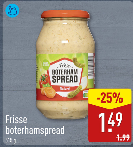 sandwich spread brood boterham naturel frisse folder aanbieding bij Aldi