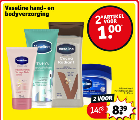 Vaseline   bodylotion, handcreme folder aanbieding bij  Kruidvat - details