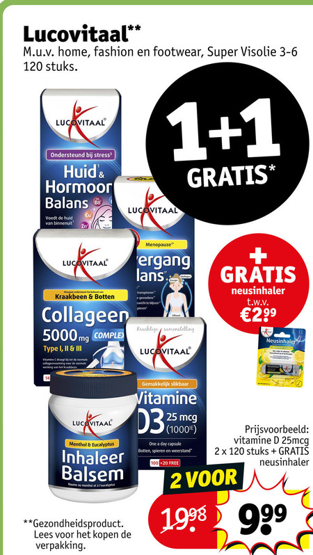 Lucovitaal   voedingssupplement folder aanbieding bij  Kruidvat - details