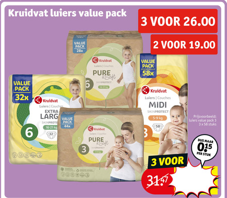 Kruidvat Huismerk   luiers folder aanbieding bij  Kruidvat - details