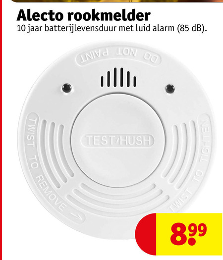 alecto rookmelder 10 jaar batterijlevensduur alarm 00 twist to remove folder aanbieding bij Kruidvat Alecto rookmelder folder aanbieding bij Kruidvat - details
