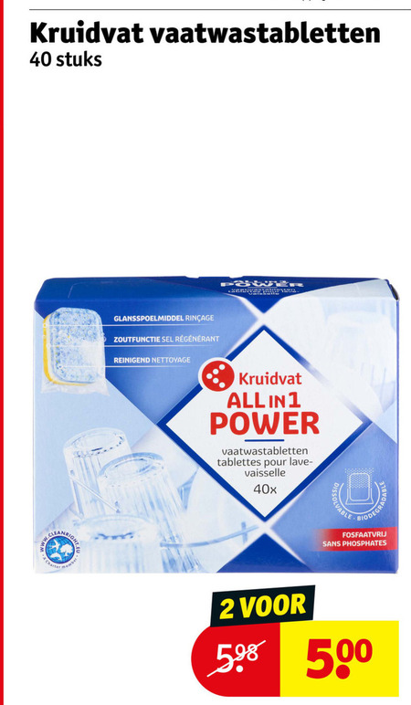 Kruidvat Huismerk   vaatwasmiddel folder aanbieding bij  Kruidvat - details