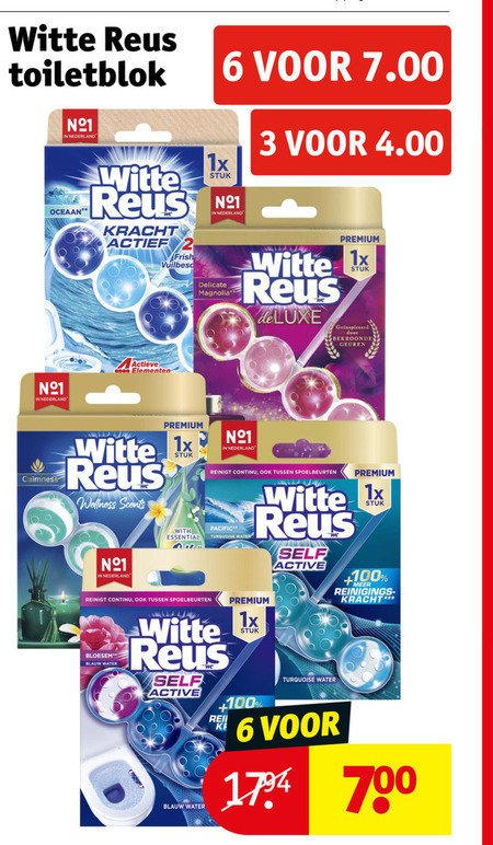 Witte Reus   toiletblok folder aanbieding bij  Kruidvat - details
