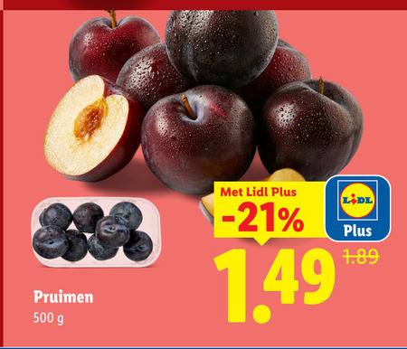 pruimen 500 folder aanbieding bij Lidl