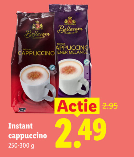 bellarom oploskoffie instant cappuccino melange folder aanbieding bij Lidl Bellarom oploskoffie folder aanbieding bij Lidl - details