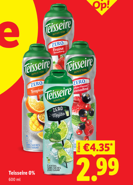 Teisseire   limonadesiroop folder aanbieding bij  Lidl - details