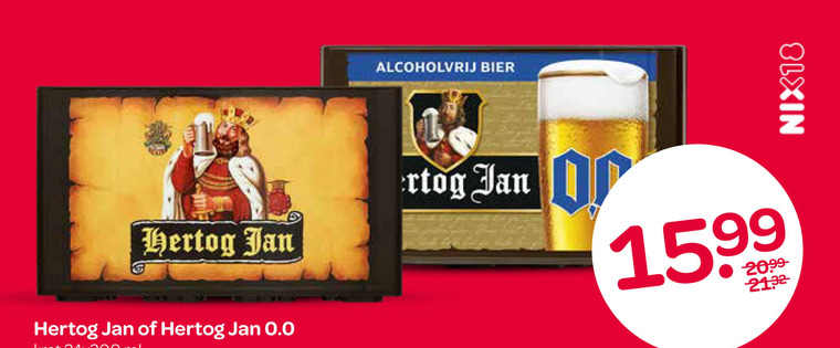Hertog Jan   krat bier, alcoholvrij bier folder aanbieding bij  Spar - details