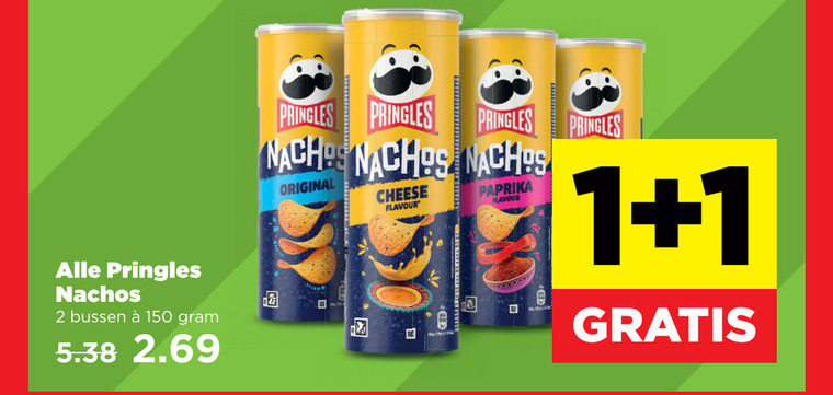 Pringles   chips folder aanbieding bij  Plus - details