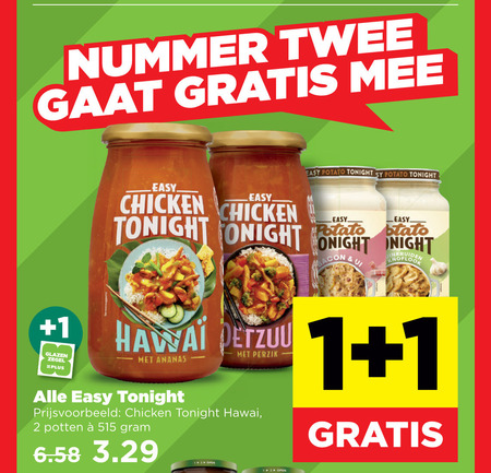 knorr roerbaksaus 1 2 12 nummer twee easy potato tonight glazen zegel chicken hawaii ananas perzik potten open ui knoflook folder aanbieding bij Plus Knorr roerbaksaus folder aanbieding bij Plus - details