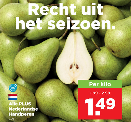 peren recht seizoen planet proof nederlandse handperen kilo folder aanbieding bij Plus