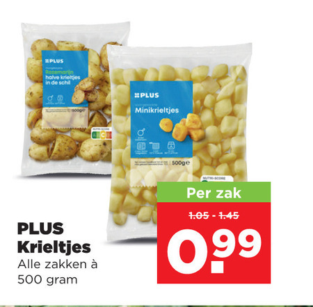 krieltjes 500 rozemarijn halve schil minikrieltjes zakken score zak folder aanbieding bij Plus