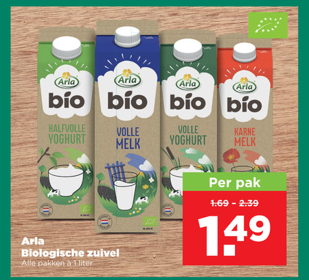 Arla   zuivel, karnemelk folder aanbieding bij  Plus - details