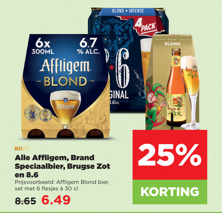 Affligem   speciaalbier folder aanbieding bij  Plus - details