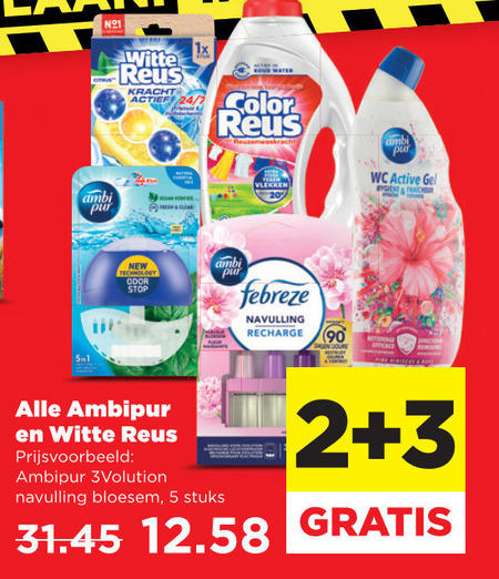 Ambi Pur   wasmiddel, luchtverfrisser folder aanbieding bij  Plus - details