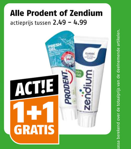 prodent zendium tandpasta 1 actieprijs fresh gel classic kassa berekend artikelen folder aanbieding bij Poiesz Prodent tandpasta folder aanbieding bij Poiesz - details