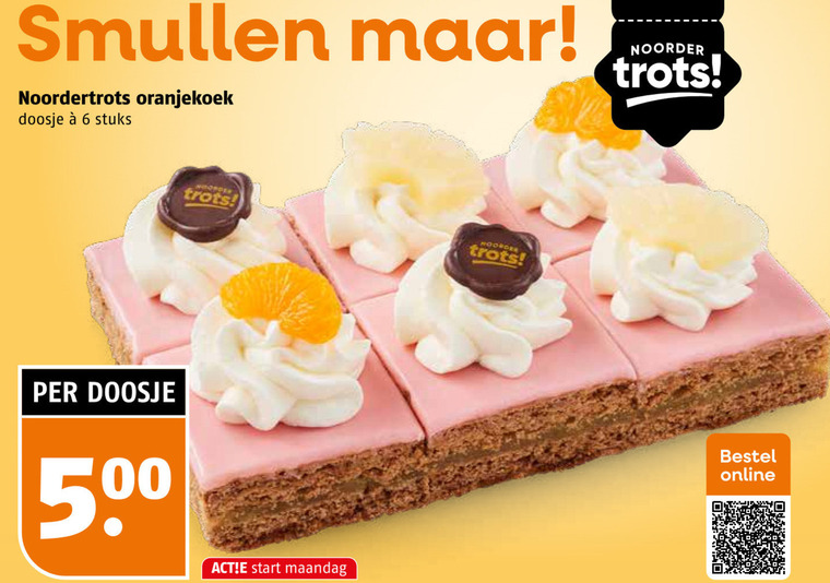 koeken 6 500 noordertrots oranjekoek doosje stuks noorder trots woordjes start maandag online folder aanbieding bij Poiesz