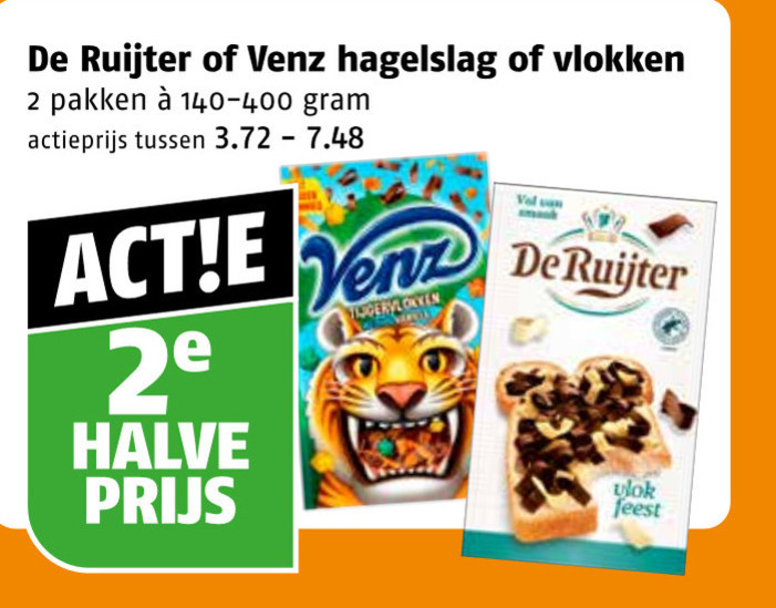 De Ruijter   boterhamvlokken, hagelslag folder aanbieding bij  Poiesz - details