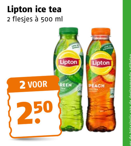 lipton ice tea 2 250 500 ml peach artikelen folder aanbieding bij Poiesz Lipton ice tea folder aanbieding bij Poiesz - details
