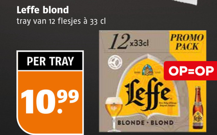 leffe speciaalbieren 12 33 blond tray pack blonde folder aanbieding bij Poiesz Leffe speciaalbier folder aanbieding bij Poiesz - details