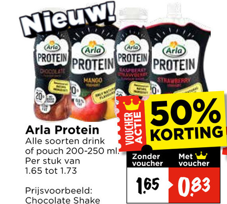 Arla   drinkyoghurt folder aanbieding bij  Vomar - details