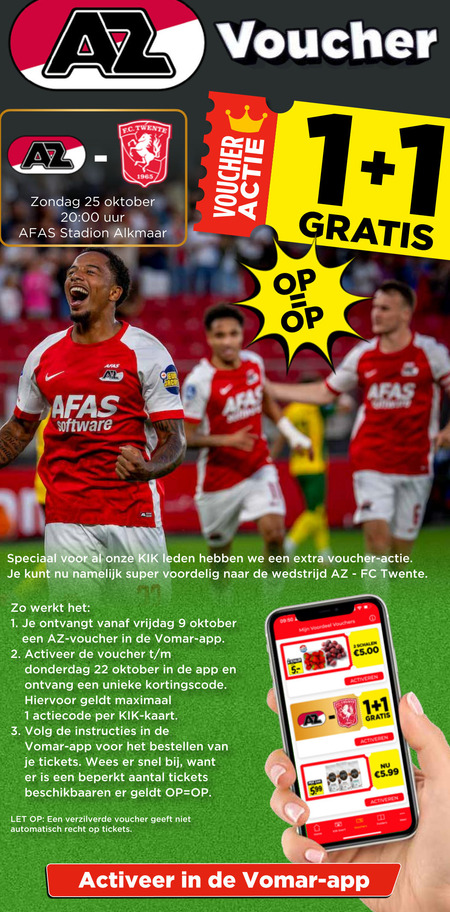 spaarakties 1 9 22 25 voucher twente oktober 20 00 uur stadion software leden namelijk super wedstrijd fc ontvangt vrijdag 2. activeer kortingscode maximaal kaart 3. bestellen tickets beperkt let verzilverde automatisch recht voordeel vouchers activeren 5.99 folder aanbieding bij Vomar